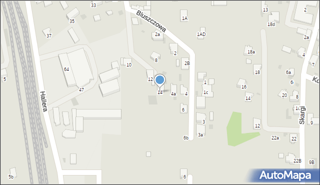 Imielin, Bluszczowa, 14, mapa Imielin