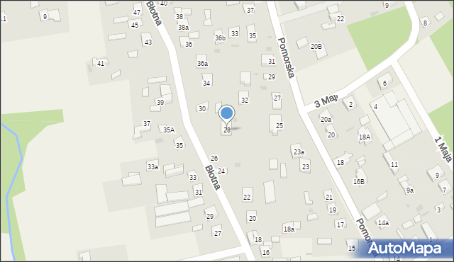 Jaktorów, Błotna, 28, mapa Jaktorów