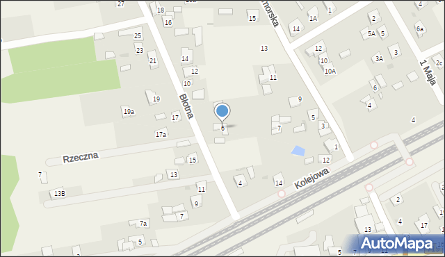 Jaktorów, Błotna, 6, mapa Jaktorów