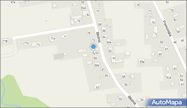 Jaktorów, Błotna, 71, mapa Jaktorów