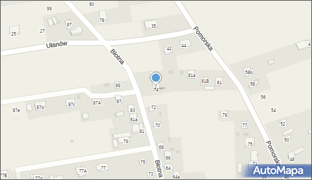 Jaktorów, Błotna, 74, mapa Jaktorów