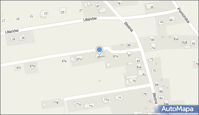 Jaktorów, Błotna, 87c, mapa Jaktorów