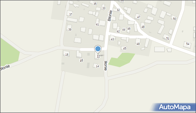 Jędrzejówka, Błonie, 12, mapa Jędrzejówka