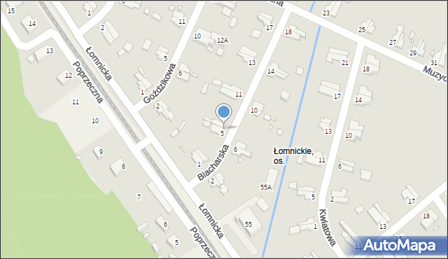 Jelenia Góra, Blacharska, 7, mapa Jelenia Góra