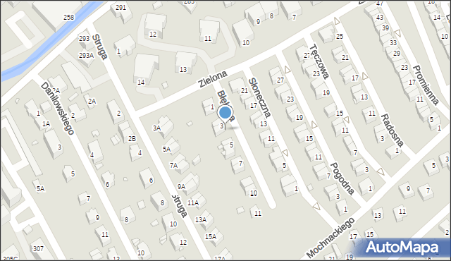 Jelenia Góra, Błękitna, 4, mapa Jelenia Góra