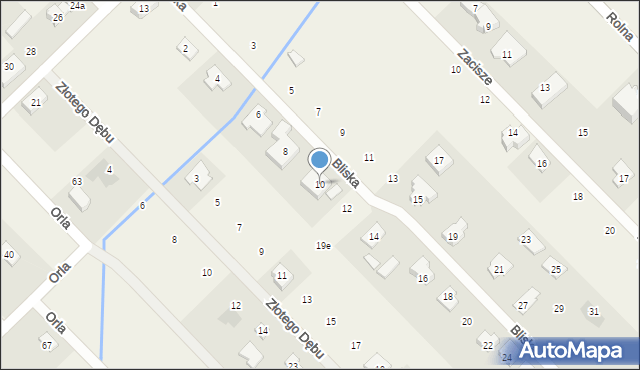 Kajetany, Bliska, 10, mapa Kajetany