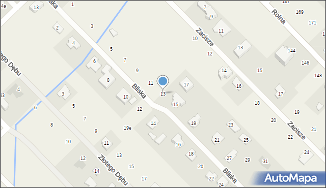 Kajetany, Bliska, 13, mapa Kajetany