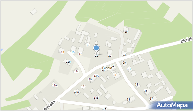 Kłyżów, Błońska, 21, mapa Kłyżów