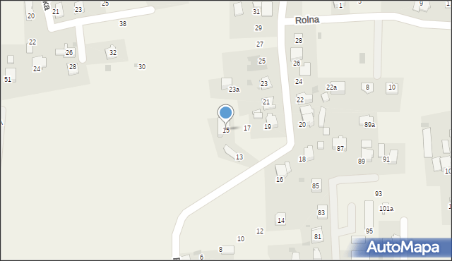 Kobiór, Błękitna, 15, mapa Kobiór