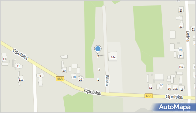 Kolonowskie, Bliska, 5, mapa Kolonowskie