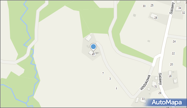 Konary, bł. Salawy Anieli, 40, mapa Konary