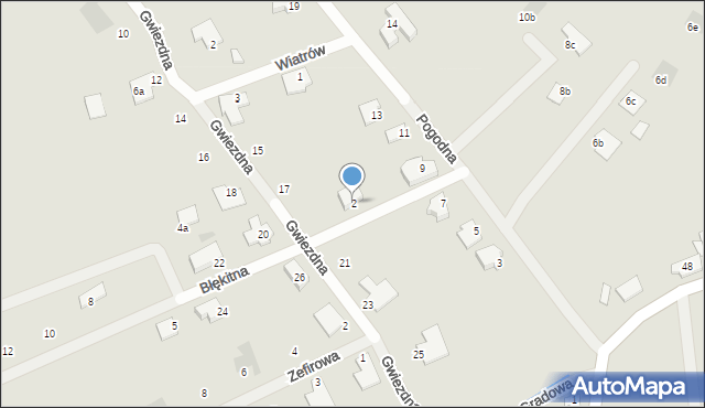 Koszalin, Błękitna, 2, mapa Koszalina