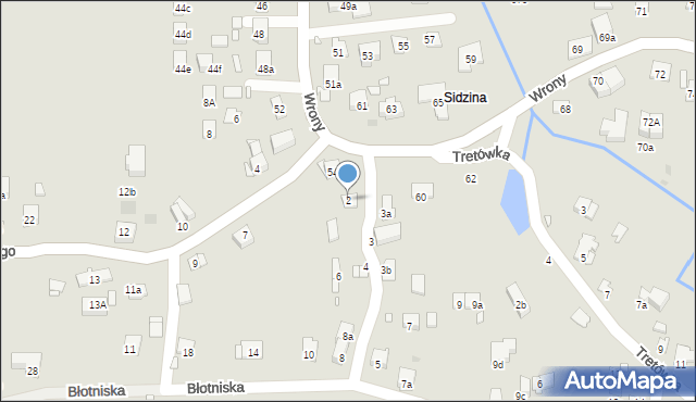 Kraków, Błotniska, 2, mapa Krakowa