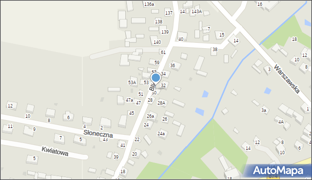Kurów, Blich, 30A, mapa Kurów