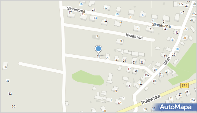 Kurów, Blich, 31, mapa Kurów