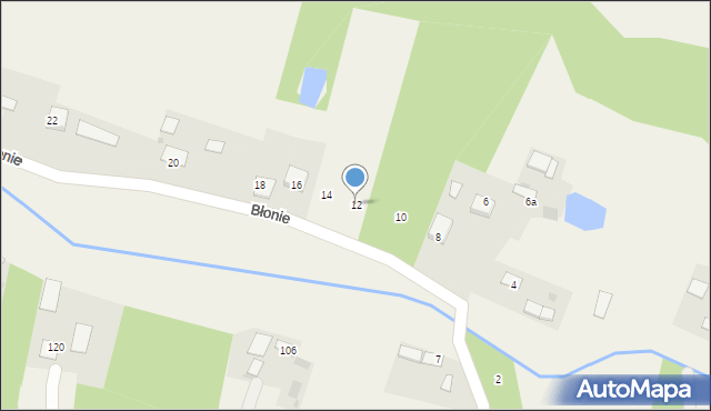 Laskówka Chorąska, Błonie, 12, mapa Laskówka Chorąska