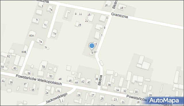 Lipno, Błotna, 3, mapa Lipno