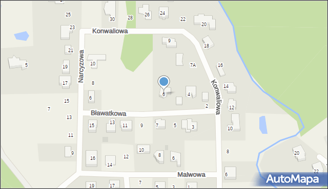 Lublewo Gdańskie, Bławatkowa, 6, mapa Lublewo Gdańskie