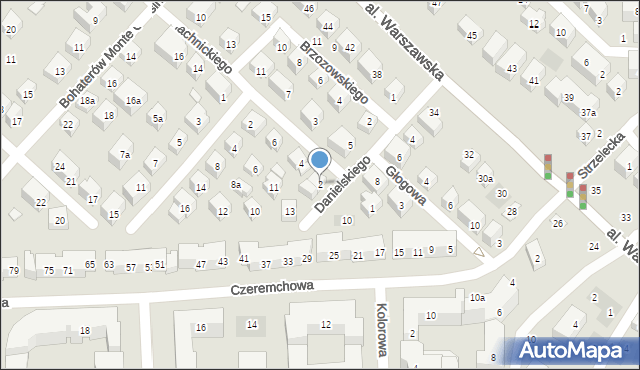 Lublin, Blachnickiego Franciszka, ks., 2, mapa Lublina