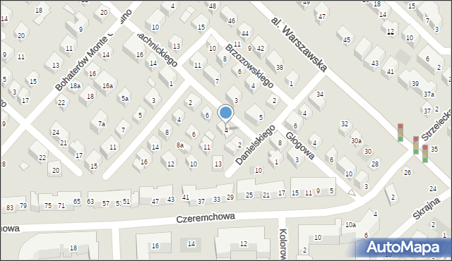 Lublin, Blachnickiego Franciszka, ks., 4, mapa Lublina