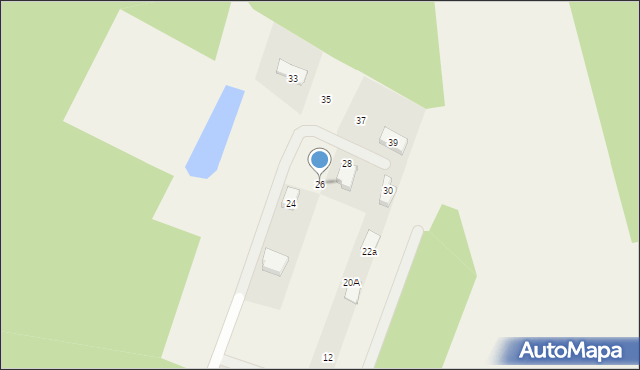 Lubonieczek, Błękitna, 26, mapa Lubonieczek