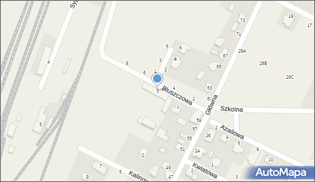 Maksymilianowo, Bluszczowa, 3, mapa Maksymilianowo