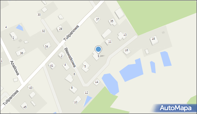 Mały Rudnik, Bławatkowa, 7, mapa Mały Rudnik