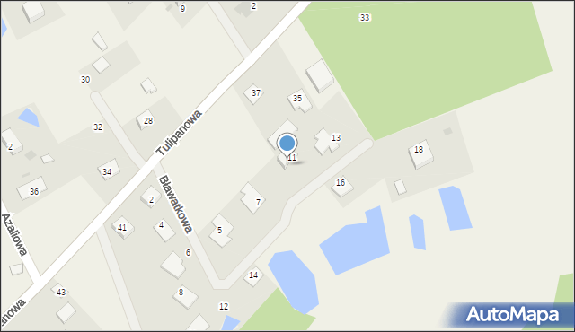 Mały Rudnik, Bławatkowa, 9, mapa Mały Rudnik