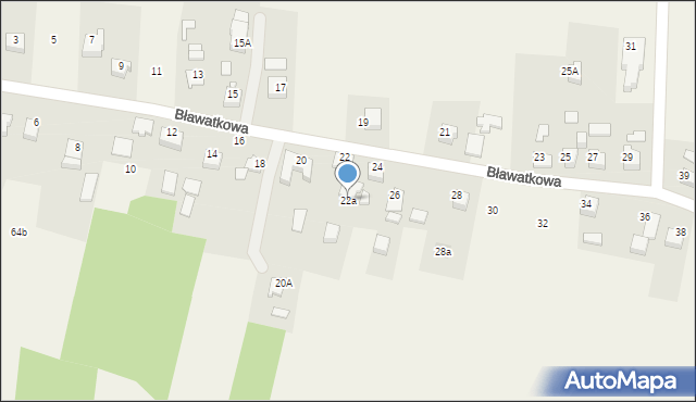 Marklowice, Bławatkowa, 22b, mapa Marklowice