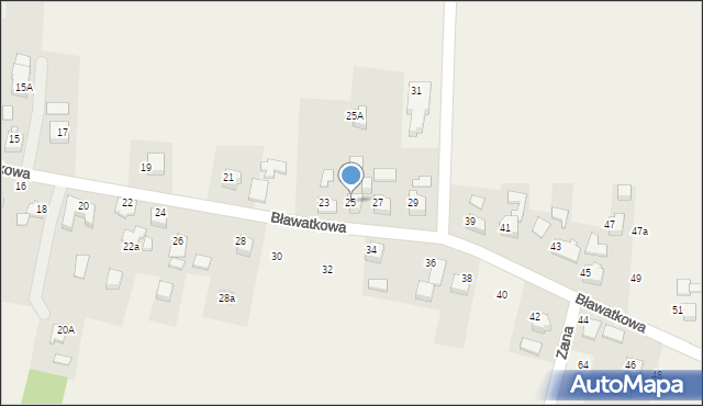 Marklowice, Bławatkowa, 25, mapa Marklowice