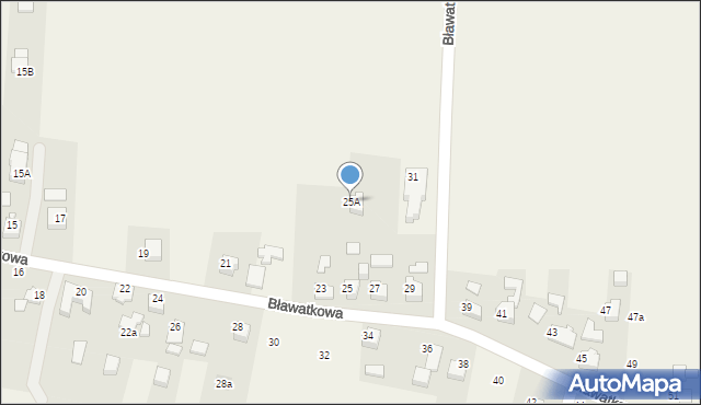 Marklowice, Bławatkowa, 25A, mapa Marklowice