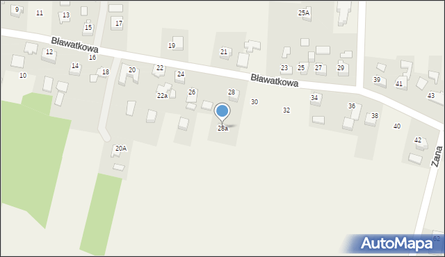 Marklowice, Bławatkowa, 28a, mapa Marklowice