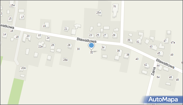 Marklowice, Bławatkowa, 32, mapa Marklowice