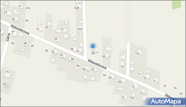 Marklowice, Bławatkowa, 63, mapa Marklowice