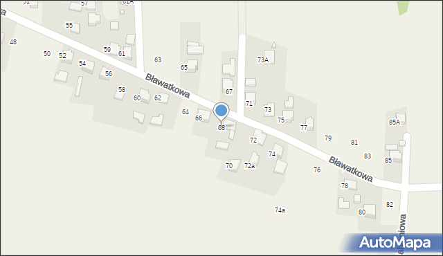 Marklowice, Bławatkowa, 68, mapa Marklowice