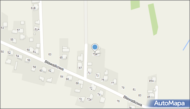 Marklowice, Bławatkowa, 73A, mapa Marklowice