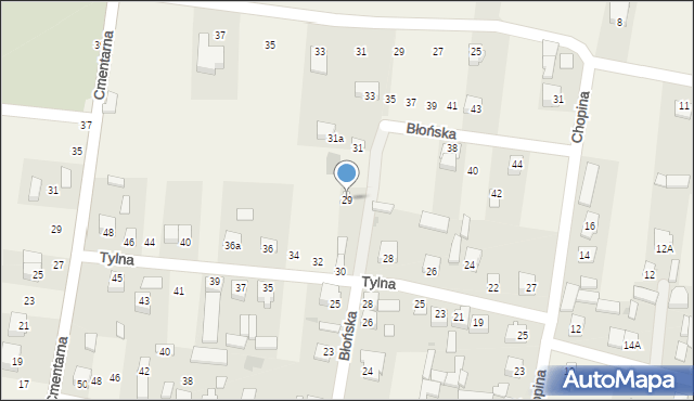 Markuszów, Błońska, 29, mapa Markuszów