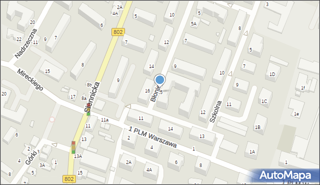 Mińsk Mazowiecki, Błonie, 15, mapa Mińsk Mazowiecki