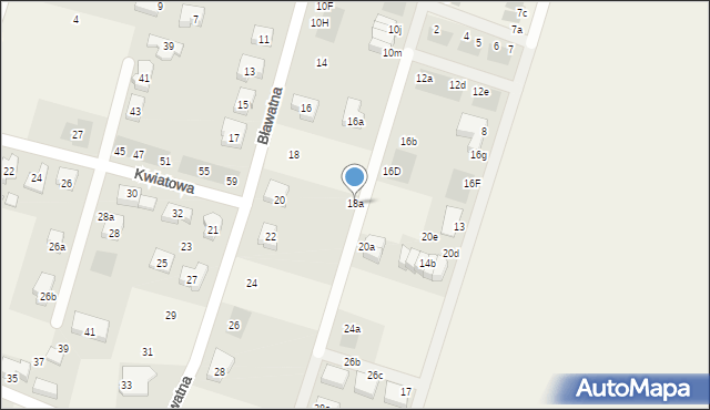 Mirków, Bławatna, 18a, mapa Mirków