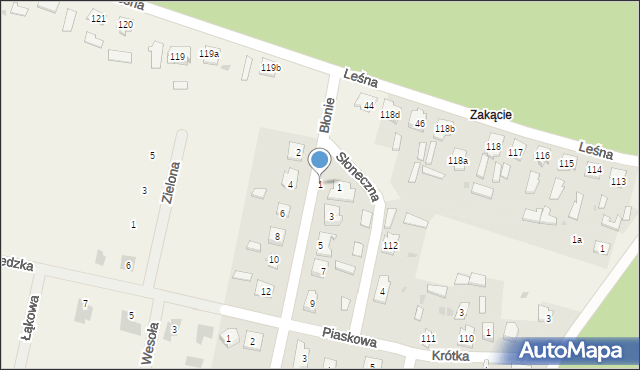 Młodów, Błonie, 1, mapa Młodów