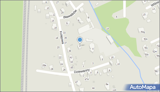 Mysłowice, Bławatków, 2, mapa Mysłowice