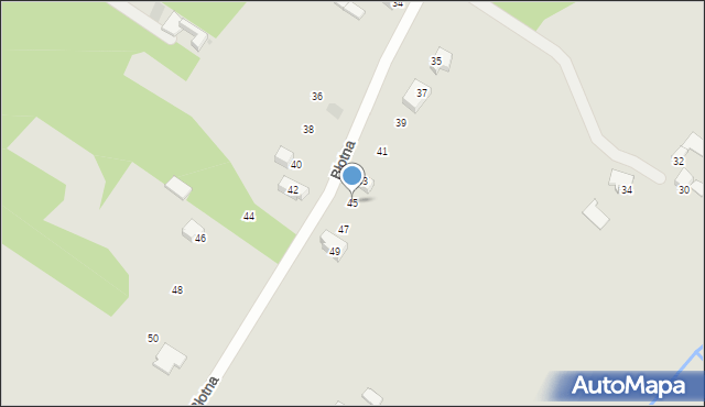 Myszków, Błotna, 45, mapa Myszków