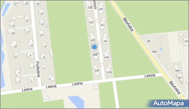 Nadarzyn, Błońska, 43E, mapa Nadarzyn