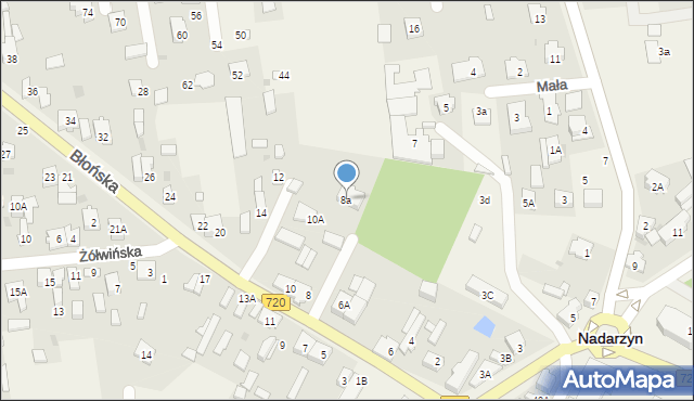 Nadarzyn, Błońska, 8a, mapa Nadarzyn