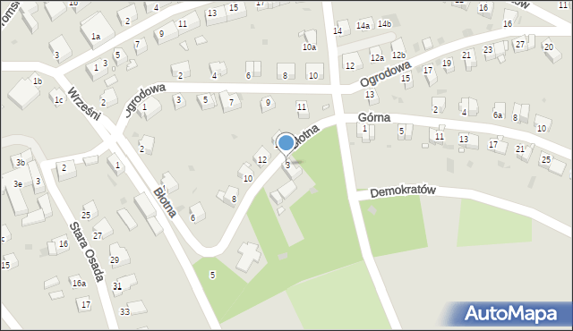 Nowa Ruda, Błotna, 3, mapa Nowa Ruda