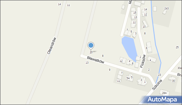 Nowa Wola, Bławatków, 10, mapa Nowa Wola