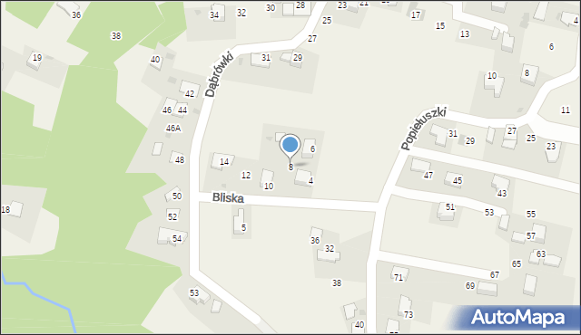 Ochojno, Bliska, 8, mapa Ochojno