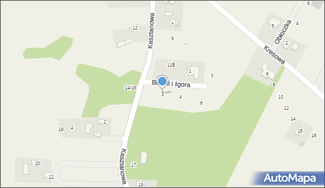 Ojrzanów, Blanki i Igora, 2, mapa Ojrzanów