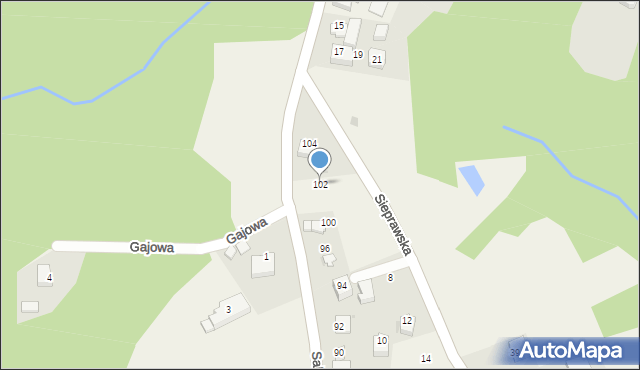 Olszowice, bł. Salawy Anieli, 102, mapa Olszowice