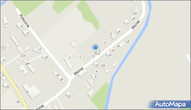 Opoczno, Błonie, 7, mapa Opoczno